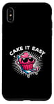 Coque pour iPhone XS Max Cake It Easy Cute Cupcake Pun Vacay Mode Vacances d'été