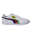 Puma x Ralph Sampson Lo Chinatown Market Leather Lace Up Mens Trainers 371394 01 - White - Size UK 5.5