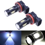 2x H8 H11 6000k 30w Hög Effekt Cree Led Dimljus Canbus Lampa Glödlampa Vit Db Black 2 Pc