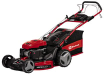 Einhell GE-PM 53/2 S HW-E Petrol Lawn Mower With Power X-Change Electric Start | 53cm Cutting Width, 80L Grass Box, 6 Cutting Height Levels | 4-Stroke Engine Self-Propelled Cordless Lawnmower