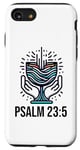Coque pour iPhone SE (2020) / 7 / 8 Coupe Débordante Psaume 23:5 Chrétien Hommes Femmes