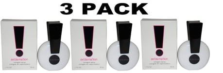 3 X Exclamation COLOGNE 50 ml Edt  Spray for Women NEW- PACK OF 3