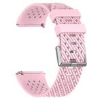 Beilaishi For Fitbit versa/versa 2 / versa lite Silicone Strap Suitable breathable Fashion(Black) replacement watchbands (Color : Pink)