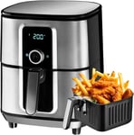 Tectake Air Fryer Family Size with Rapid Air Circulation, 60 Minute Timer, 10L, 