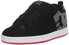 DC Shoes DC Court Graffik Chaussures de Skate décontractées pour Homme, Noir/Gris/Rouge, 50 EU