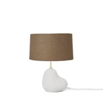 Ferm Living Hebe Bordlampe Liten Hvit M. Brun Skygge