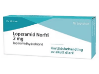 Loperamid Norfri 2 mg tabletter, 16 stk.