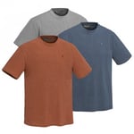 Pinewood T-Shirt Outdoor 3-pack 5448 (Färg: L.Grey/Terrac/D.Dive, Storlek: 2XL)