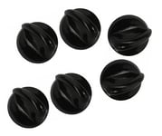 6 x Black Oven Knob Hob Dial Cooker Flame Burner Switch For Belling