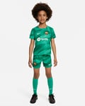F.C. Barcelona 2023/24 Goalkeeper Younger Kids' Nike Dri-FIT 3-Piece Kit