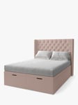 Koti Home Astley Upholstered Ottoman Storage Bed, Double