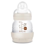 MAM Biberon Easy Start Anti-Colique 0 mois débit extra lent (130 ml) Sable – Biberon pour réduire les coliques et l'inconfort de bébé – Biberon bébé compatible avec l'allaitement maternel
