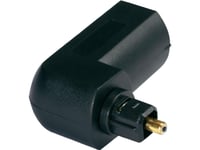 Hicon Pof-732 Toslink Audio Adapter [1X Toslink-Stik (Odt) - 1X Toslink-Tilslutning (Odt)] Sort