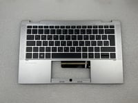 For HP EliteBook x360 1030 G8 M45822-BA1 Slovenian Palmrest Keyboard Top Cover