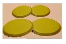 4pc Stainless Steel Electric Hob Covers Cooker Metal Ring Lid Protector Set New (LIME)