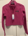 Berghaus Women’s cropped fleece Size XS Prism 1/4 zip in fuchsia  New with Tags