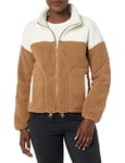 Amazon Essentials Women's Sherpa Jacket, Ivory Tan Shearling, XXL