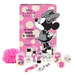 Disney Minnie Mouse 12 Days Of Christmas Bath And Body Cosmetics Advent Calendar