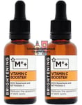 2 X Superdrug Me+ VITAMIN C Brightening Booster With Squalane 30ml