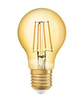 Osram Vintage Edition 1906 Ampoule LED à Filament - Culot E27 - Forme Standard Or Ambrée - Blanc Chaud 2500K - 8W (Équivalent 68W)