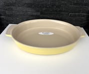 LE CREUSET Stoneware Classic Oval Oven Dish Large Size 36cm Light Soleil Colour