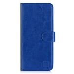 32nd Book Wallet PU Leather Flip Case Cover For Nokia 8.3 (2020), Design With Card Slot and Magnetic Closure - Deep Blue
