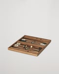 Manopoulos American Walnut Backgammon With Side Racks