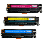 3 C/M/Y Toner Cartridges for HP LaserJet Pro 400 Color M451dn, M451dw, M451nw