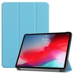 Apple iPad Pro 11 2018 (1st Gen) Tri-Fold PU Case Light Blue