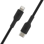 Belkin USB-C to Lightning Braided, Black (1m)