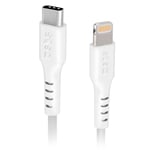 SBS USB-C til Lightning Kabel - 2 Meter - MFI - 480 Mbit/s - Hvit