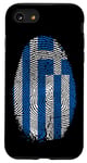 iPhone SE (2020) / 7 / 8 Greece Flag Fingerprint It is in my DNA Gift for Greeks Case