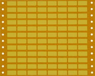 STEIER 5700900 Adhesive Device Identification Perforated Edge (can be Written on and Removable) dot Matrix Printers, 100 Sheets, 96 Labels/bg. in Yellow, 9 x 18 mm (9600 STK.)