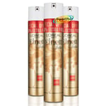 3x L'oreal Elnett Satin Normal Strength Hair Spray 300ml