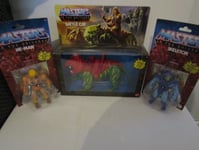 X3 Masters of the Universe Skeletor, He Man, Battle Cat Action Figures NEW