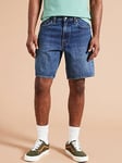 Levi's 468 Stay Loose Fit Denim Shorts - Dark Wash, Dark Wash, Size 36, Men