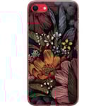 Apple iPhone 16e Genomskinligt Skal Blommor Vintage