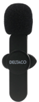 Trådlös Vlogg-mikrofon Deltaco, USB-C/Lightning