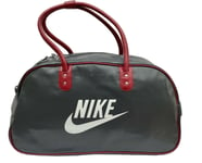 New Vintage NIKE HERITAGE SI GYM CLUB Bag Holdall BA4268 Grey / Red