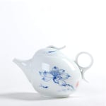YYLSHCYHLI Pots à thé théière en céramique Bouilloire théière Peinte à la Main Ensemble de thé Boisson Bleu