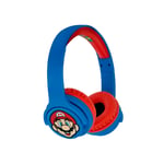 Super Mario Logo Kids Bluetooth Headphones For iPhone Android for Ages 3+ NEW