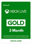 Xbox Live Gold Membership Subscription - 3 Month - For Xbox - Europe - UK
