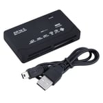 Hot Noir USB externe 2.0 Multi Card Reader Pour XD MMC MS CF TF Mini M2 - Multi-Card lecteur de carte USB noir