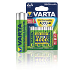 Laddbart Batteri R6 (aa) Nimh Varta Ready2use Hr06 2600 Mah 1.2 V 4 St