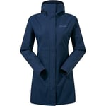 Berghaus Women's Omeara Long Length Waterproof Shell Jacket | Durable | Breathable Rain Coat, Dusk, 12
