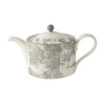Royal Crown Derby Crushed Velvet Grey Charnwood Teapot 1Ltr