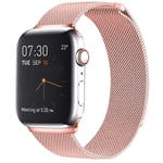 Apple Watch Ultra/Ultra 2 49mm etc Milanese Klockarmband - Rosa Rosa