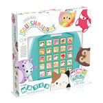 Top Trumps Match Squishmallows Board Game, match 5 Lola the Unicorn, Daxxon the Alien or Cam the Cat in a row to win, perfect for travel, gift for ages 4 plus