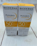 Bioderma Photoderm Aquafluid Sun Active Defense Sensitive Skin SPF50+ 2 x 40ml