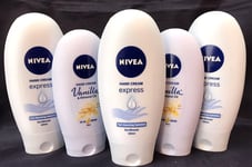 ABOXOV 5 x NIVEA Express Sea Minerals & Vanilla with Almond Oil Hand Cream
